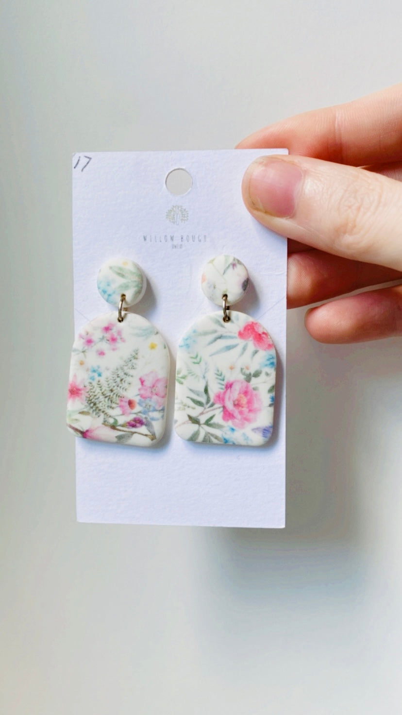 Floral Stud Dangles