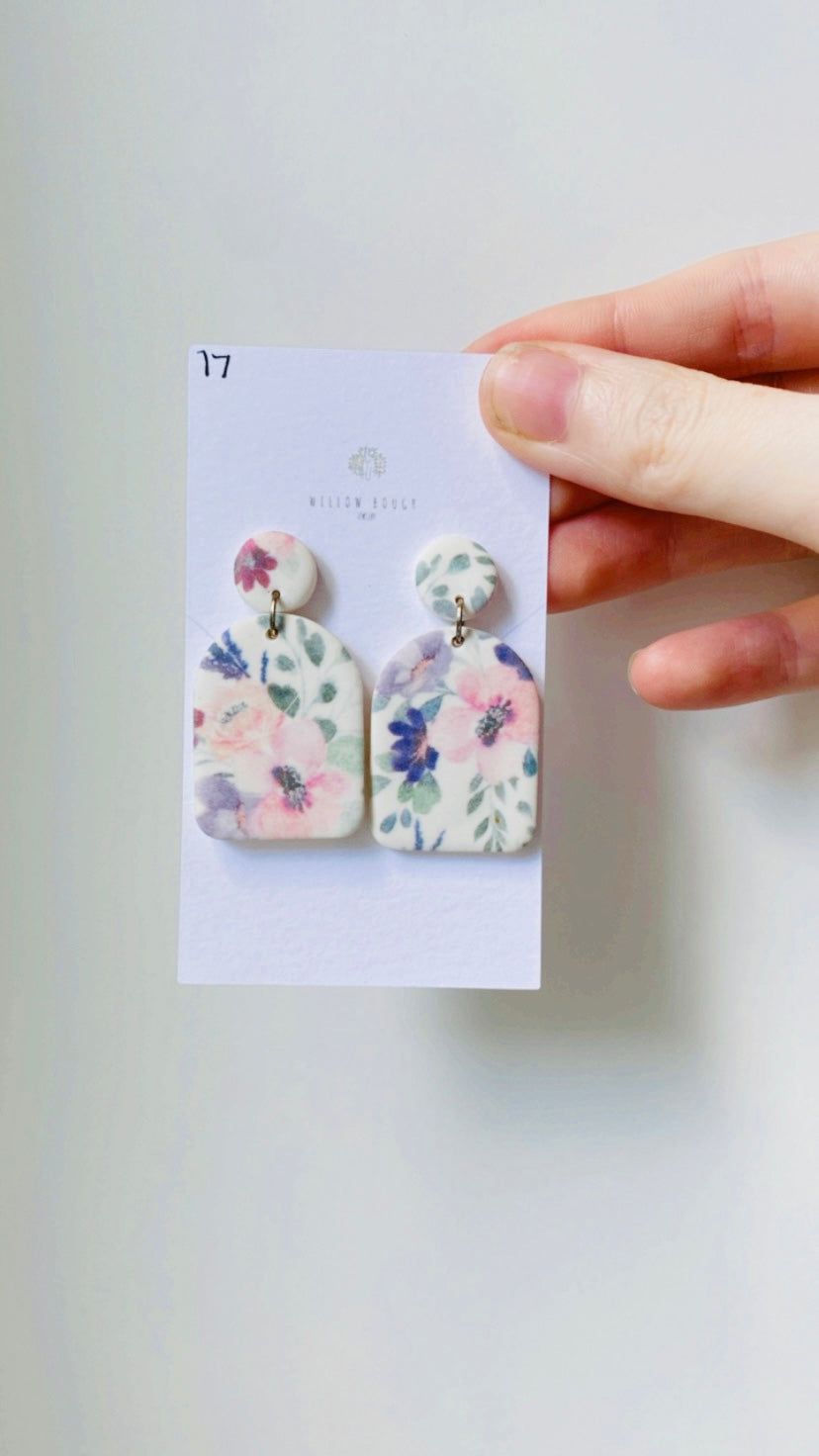 Floral Stud Dangles